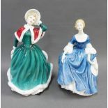 Royal Doulton Classics Christmas Day figure and Hillary HN2235, tallest 20cm (2)
