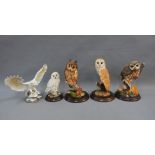 Collection of owls to include Country Artists and Brook & Bentley, etc (4)