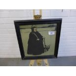 William Nicholson (1872 - 1949) Queen Victoria, Woodblock print, in original glazed frame, 22 x 23cm