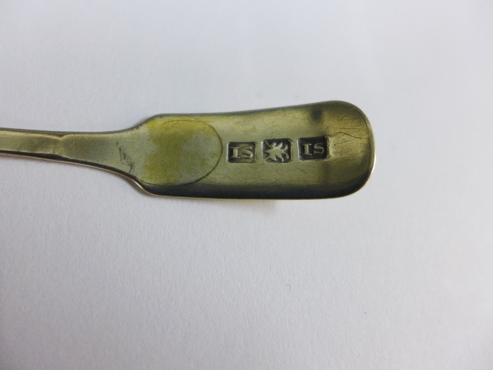 Early 19th century Scottish provincial silver mustard spoon, John Sid, Perth, c1810, 11.5cm long - Image 3 of 3