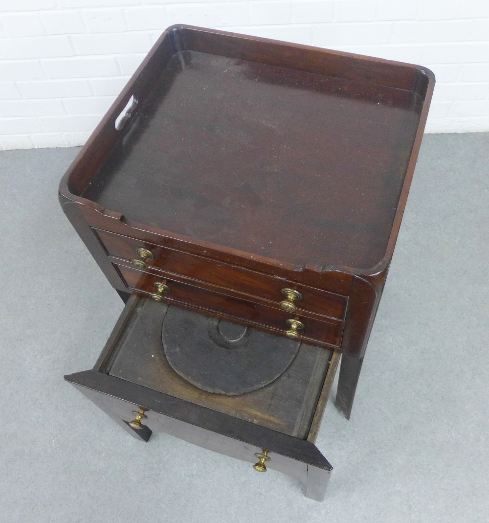 Georgian mahogany commode, 76 x 50cm - Image 3 of 3