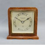 Elliot mantle clock retailed by Hamilton & Inches of Edinburgh, 14 x 14cm