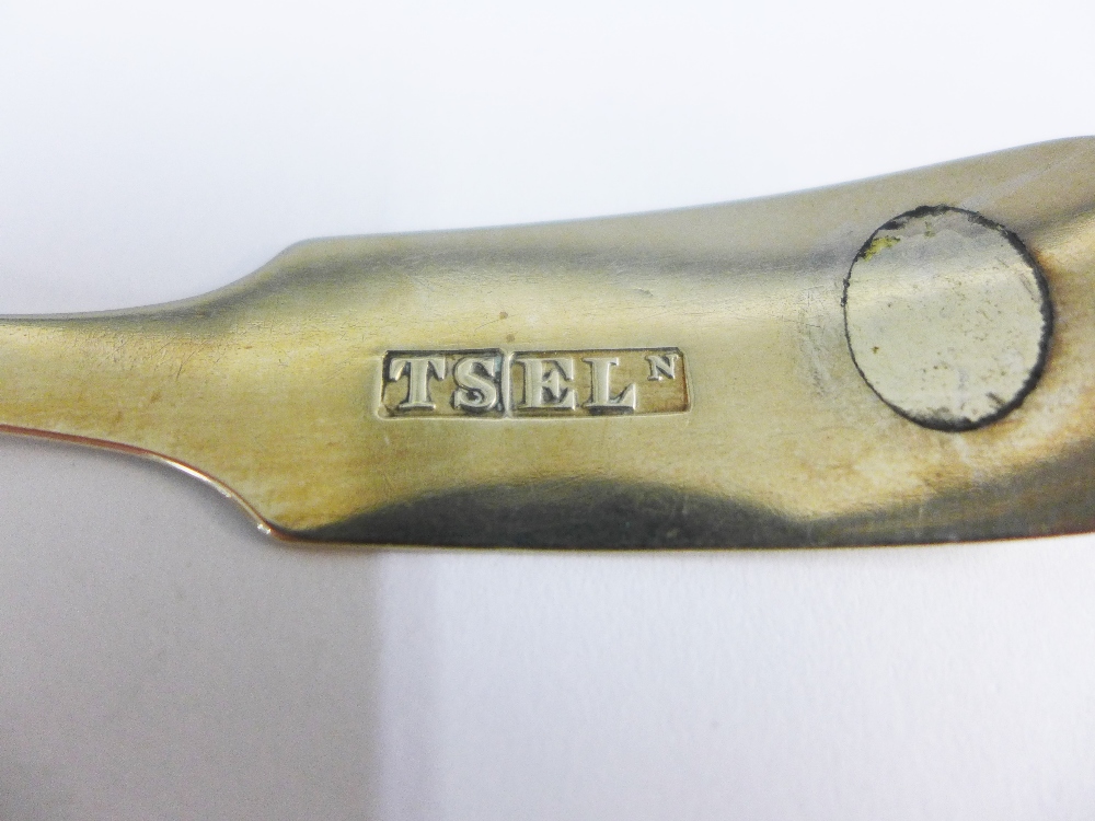 19th century Scottish provincial silver toddy ladle, Thomas Stewart, Elgin, c1830, fiddle pattern - Image 3 of 3