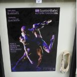 Scottish Ballet Autumn Season 2006 coloured poster, bearing signatures in black ink and an
