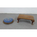 Two footstools, 28 x 47cm (2)