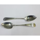 A pair of Scottish silver teaspoons, Robert Keay of Perth, Edinburgh 1805 (2)