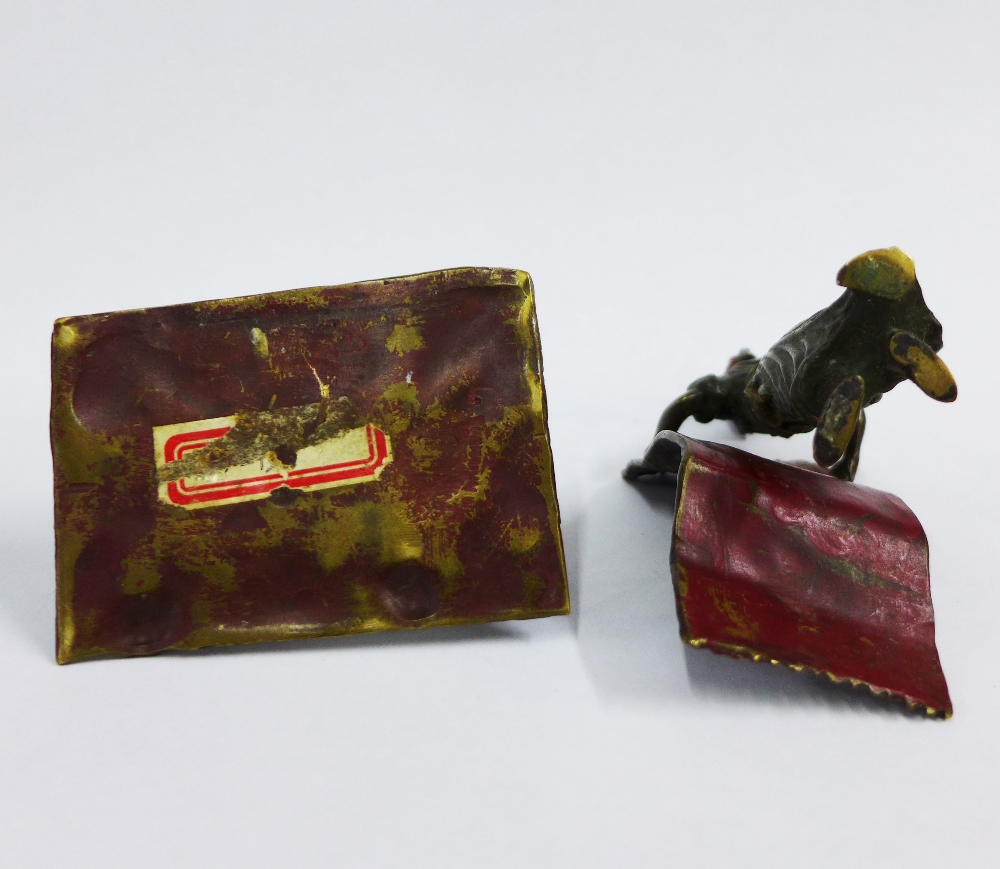 Two Austrian type cold painted bronze figures to include a carpet seller, 8cm high, and another of - Image 4 of 4