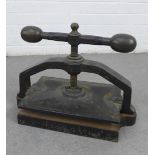 Victorian paper press, 26 x 52cm