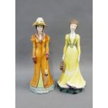 Two Albany Fine China Co Edwardian Series figures to include Amelia & Leonora, both modelled by Ruth