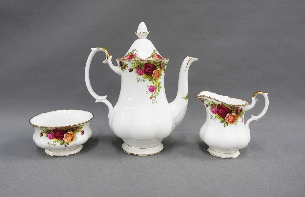 An extensive Royal Albert Old Country Roses teaset comprising cups, saucers, side plates, two tier - Image 2 of 5