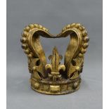 Gilt metal crown, 16cm