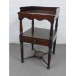 19th century mahogany washstand, 82 x 48cm