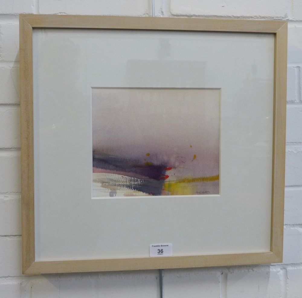 Claire Harkess RSW (b.1970) Passing Islands, II, Watercolour on Paper, signed, framed under glass, - Image 2 of 3