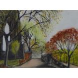 Stephanie Dees, RSW (B.1974) Princes Street Gardens, Pastel, signed, 29 x 20cm