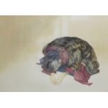 Fiona Grant Robertson, Final Scene, Watercolour, apparently unsigned, framed under glass with