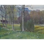 William Walker Telfer, (1907 - 1989) Spring at Aberfeldy, Watercolour, signed and framed under