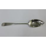 Early 19th century Scottish provincial silver pointed end, old English pattern tablespoon, John