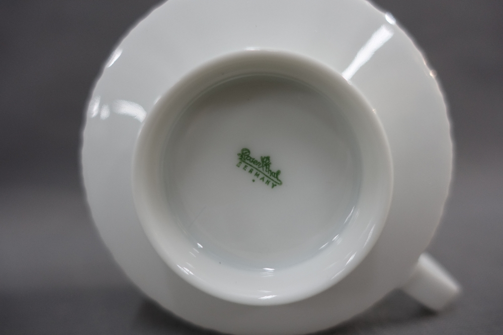 Rosenthal coffee cups and saucers to include four white glazed cups and six black glazed saucers, by - Image 4 of 4