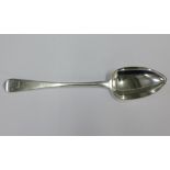 Early 19th century Scottish provincial silver pointed end, old English pattern tablespoon, William