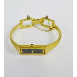 Lady's Gucci gold plated wrist watch
