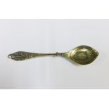 Birmingham silver Birth Record Spoon, 14cm long