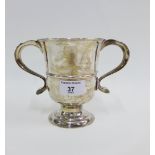 George II silver loving cup, John Langlands I, Newcastle 1757, 13cm high