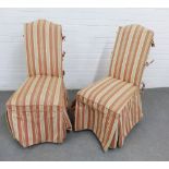 Pair of Laura Ashley bedroom chairs with removable covers, 108 x 50cm (2)