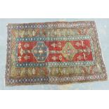 Kazak type prayer rug, 150 x 45cm