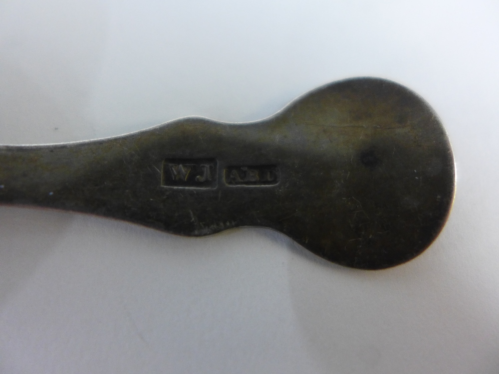 Scottish provincial silver caddy spoon, William Jameson, Aberdeen, (active 1806 - 1840) , 9cm long - Bild 4 aus 5