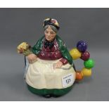 Royal Doulton Old Balloon Seller character teapot, 16cm high