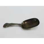 Scottish provincial silver caddy spoon, William Jameson, Aberdeen, (active 1806 - 1840) , 9cm long