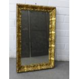 Gilt framed wall mirror, 60 x 38cm