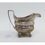 George III silver cream jug, Ann Robertson, Newcastle, 12cm high
