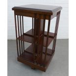 Mahogany revolving bookcase, 86 x 46cm