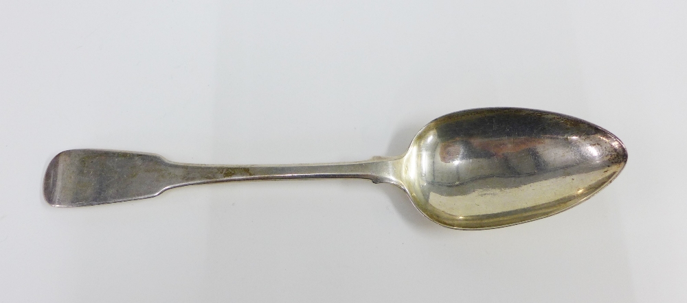 George III silver tablespoon, John Robertson II & John Walton Newcastle, 22cm long