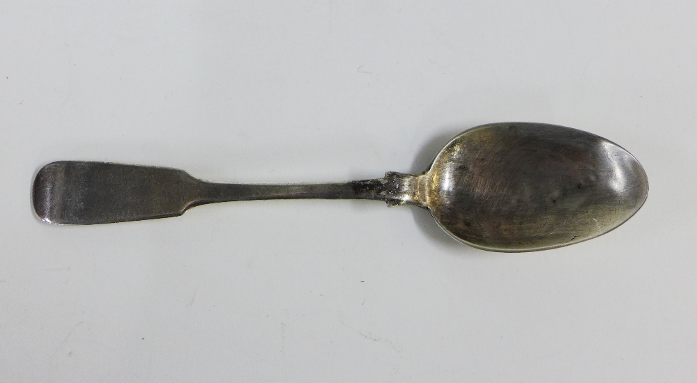 Scottish Provincial silver teaspoon, William Whitecross, Aberdeen, circa 1830, 14cm long