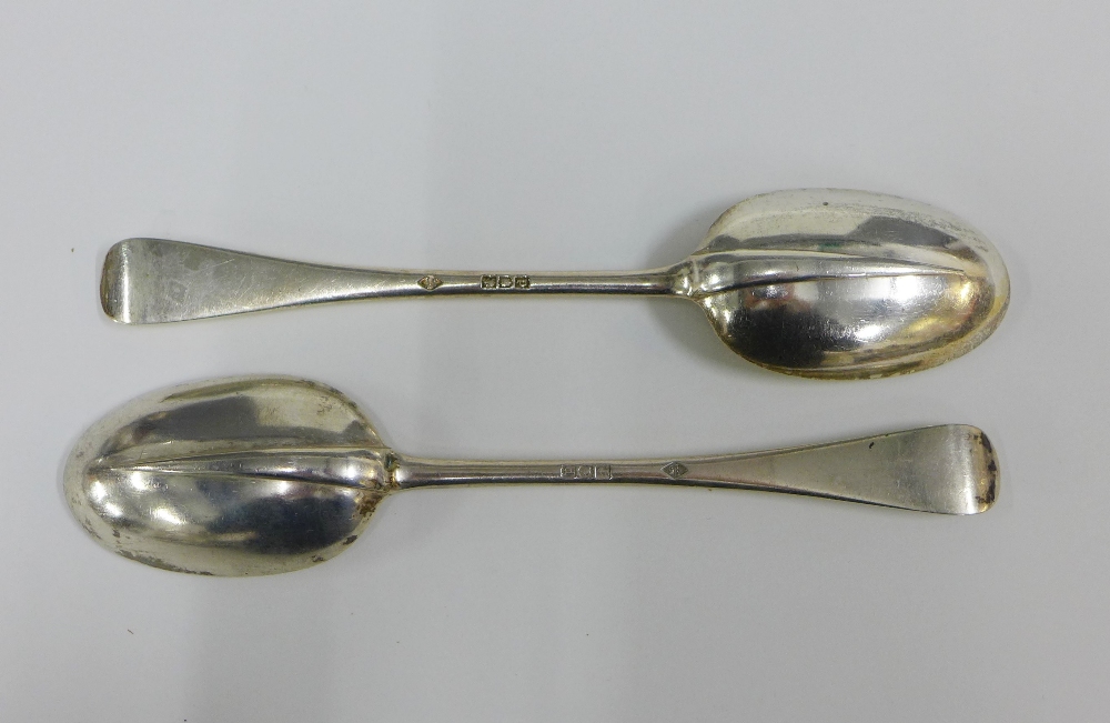 Set of six Victorian silver table spoons, Hanoverian pattern with rat tail bowls, Mappin Brothers, - Image 3 of 4