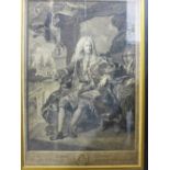 Samuel Bernard, Chevalier del ordre de st Michel , comte de coubert ,French print, framed under