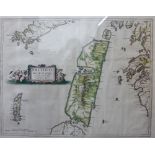 Ivra Insvla, the Yle of Ivra - one of the Westerne IIles of Scotland, Timothy Pont coloured map,
