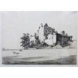 Winifred Appleby, 'Craigmillar Castle' etchings, signed and entitled with pencil, framed under