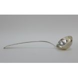 George III silver soup ladle, Old English pattern, Christopher and Thomas Wilkes Barber, London