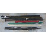 Quantity of salmon and trout fishing rods, (6)