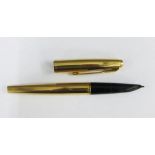 Vintage rolled gold parker fountain pen, 13cm long