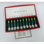 The Queen's Beasts, limited edition set of ten silver gilt spoons, designed by James Woodford.