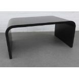 Julian Chichester Rene low table with black leather finish 110 x 51 x 66cm