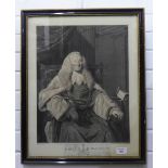 After Sir Joshua Reynolds, Earl Mansfield, engraved print, in a glazed Hogarth frame, size overall