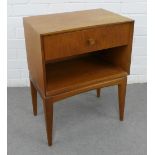 Retro teak bedside, 46 x 60 x 31cm