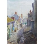 Godwin, St Ives, 19th century watercolour, signed with a monogram and entitled and dated
