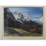RL Taylor, 'Glencoe' watercolour, signed and dated 1997, framed under glass, 38 x 28cm