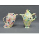 Swineside Ceramic coffee pot and another of similar design, tallest 24cm (2)